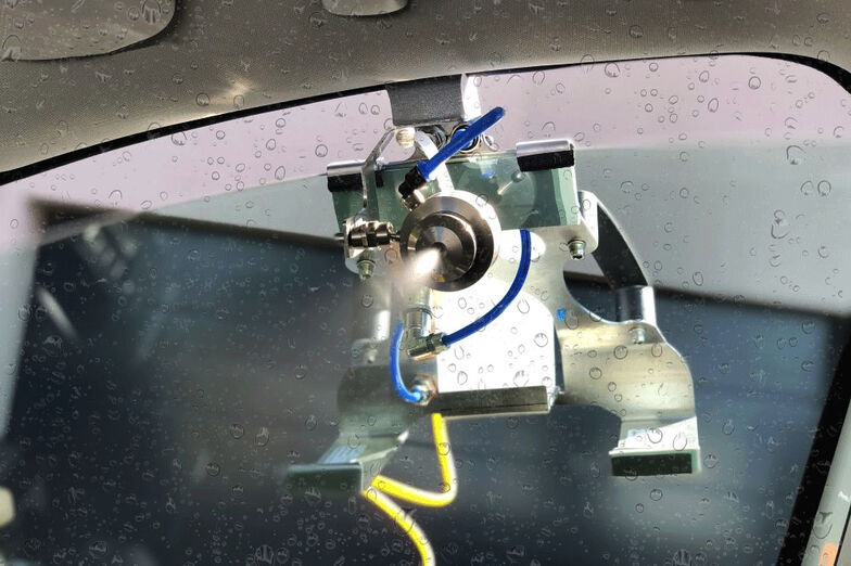 L'intérieur est désinfecté avec le appareil de nébulisation à froid.