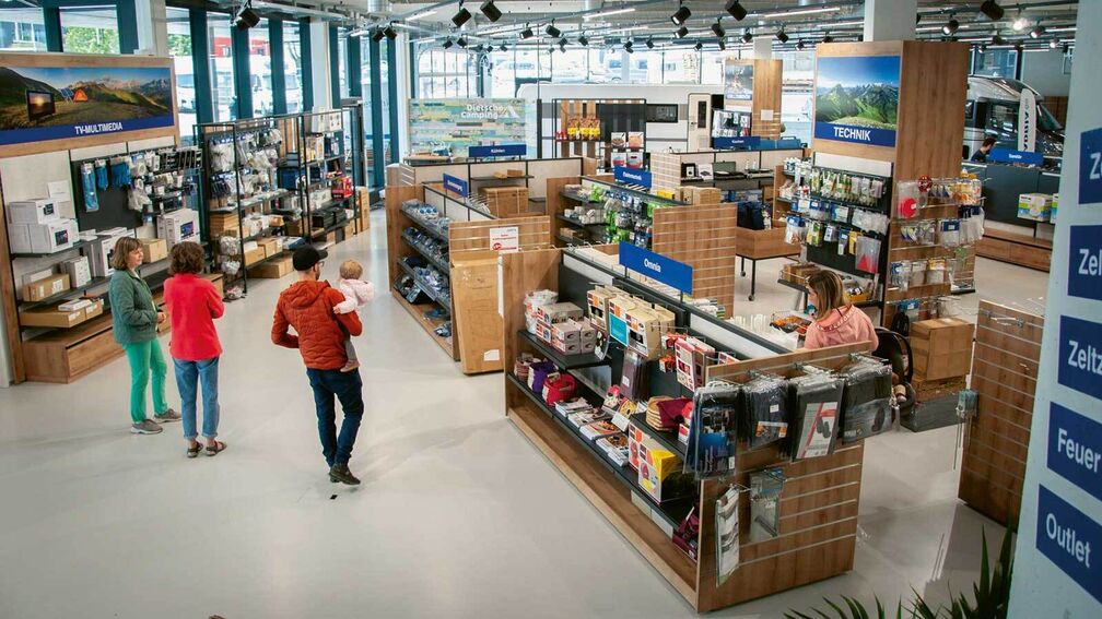 Modernes Camper-Center