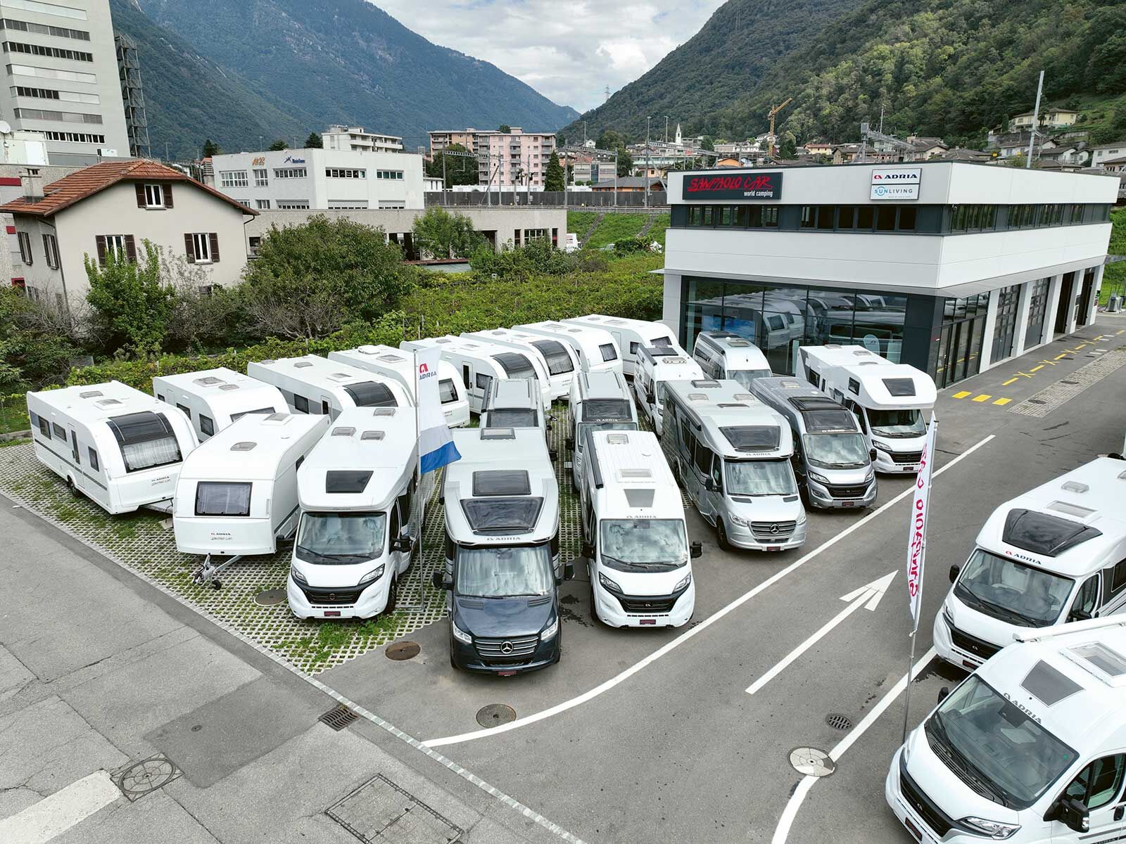 San Paolo Car SA in Bellinzona vertreibt die Marken Adria und Sun Living.