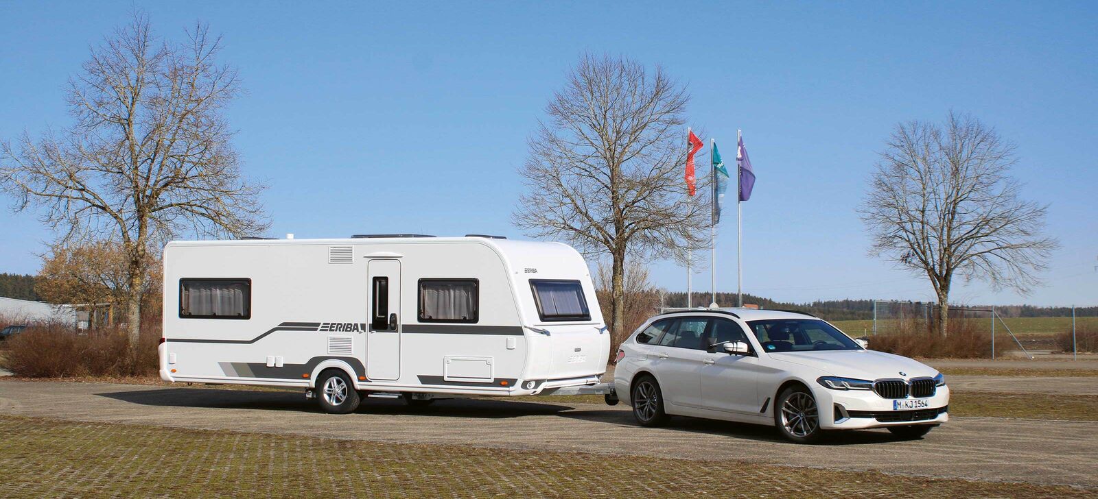 Das moderne Erscheinungsbild des Eriba Nova 555 wirkt wie aus einem Guss.