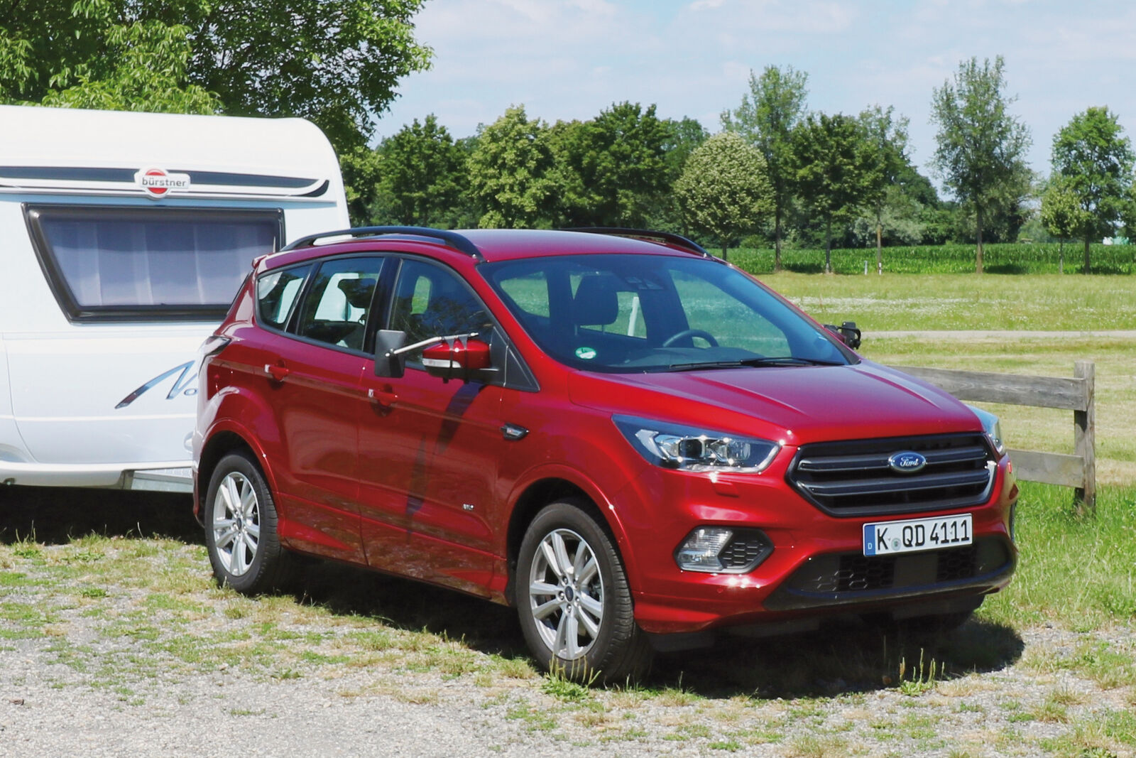 Der Allradler Kuga 2,0 TDCI 4X4 verträgt eine Anhängelast bis zu 2100 Kilogramm.