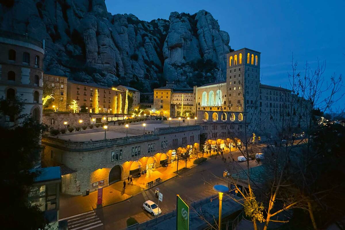 Impressionnante : L’abbaye de Montserrat dans la province de Barcelone.