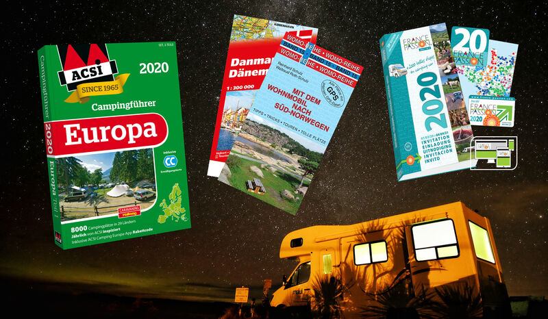 Reiseführer und Landkarten