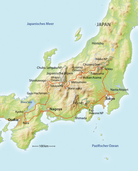 Japan lässt sich auf einer Rundtour mit dem Camper entdecken.