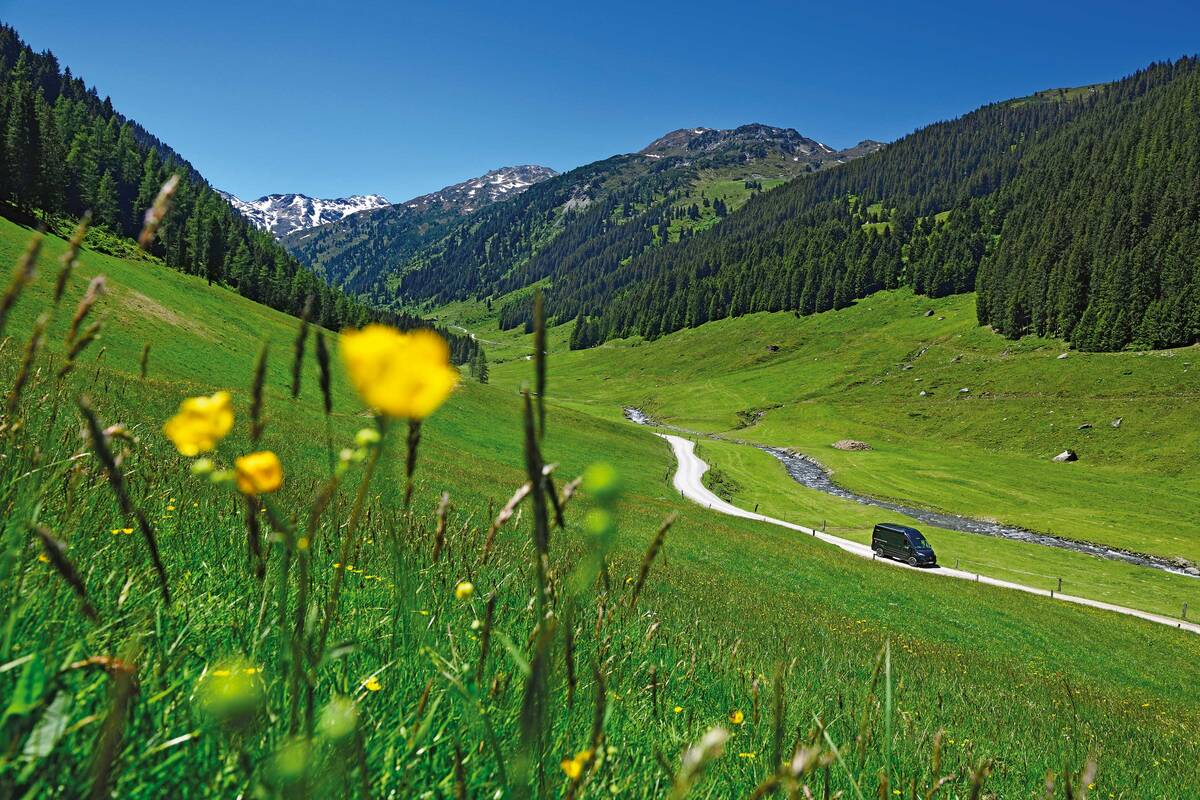 Les Alpes de Kitzbühel représentent pour les propriétaires de camping-cars un territoire à explorer aux multiples possibilités.