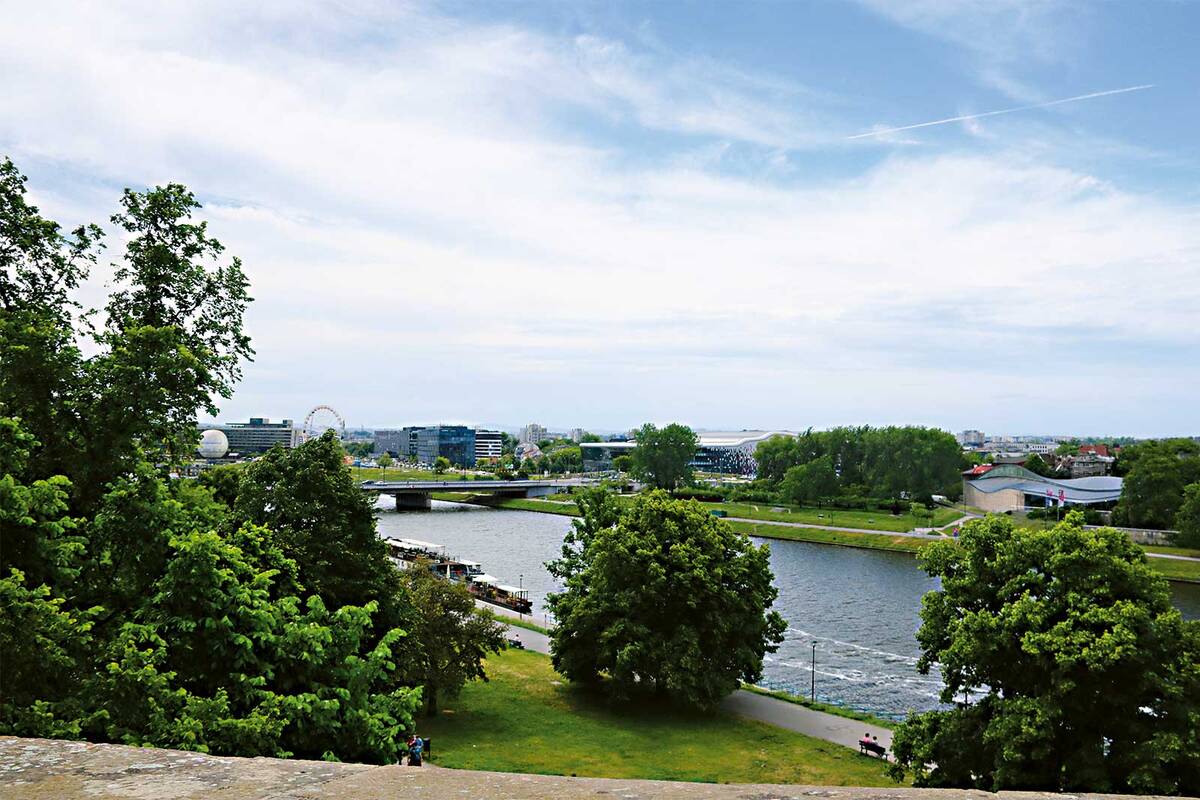 Die Weichsel fliesst von Kraków nach Gdańsk und begleitet uns auf einem grossen Teil der Reise.