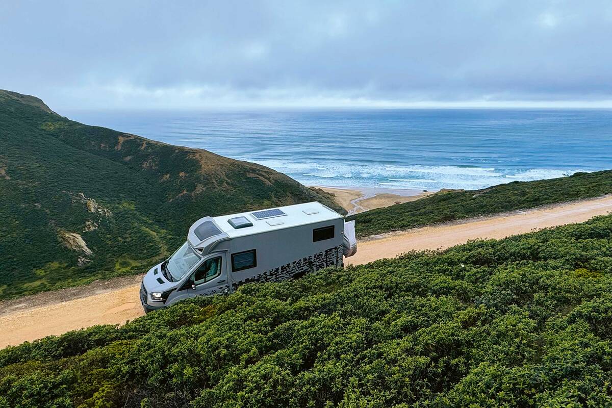 En route sur la côte sud de l’Atlantique, près de la petite ville d’Aljezur.
