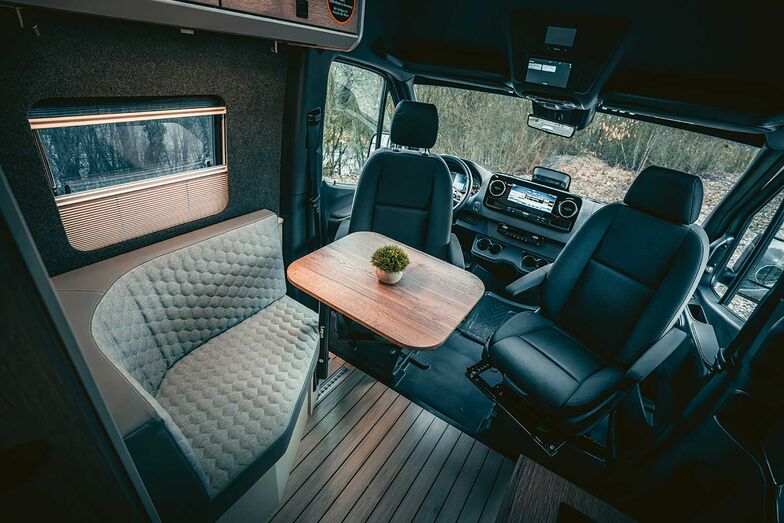 Die klassische Lounge-Lösung der Serienausstattung.