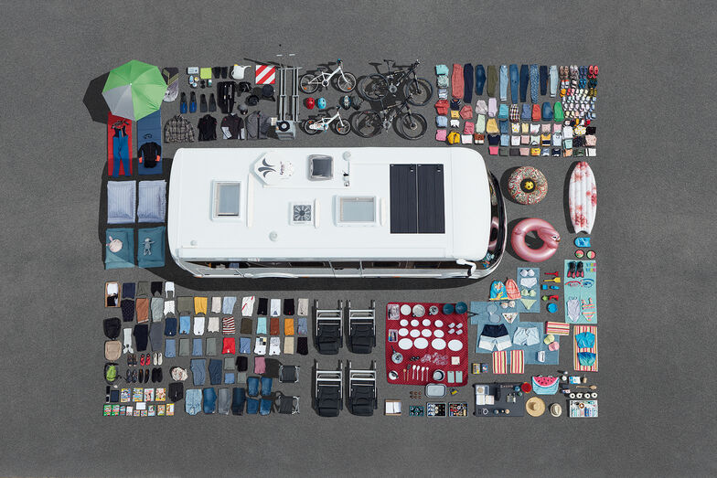 In das Wohnmobil passt alles rein.