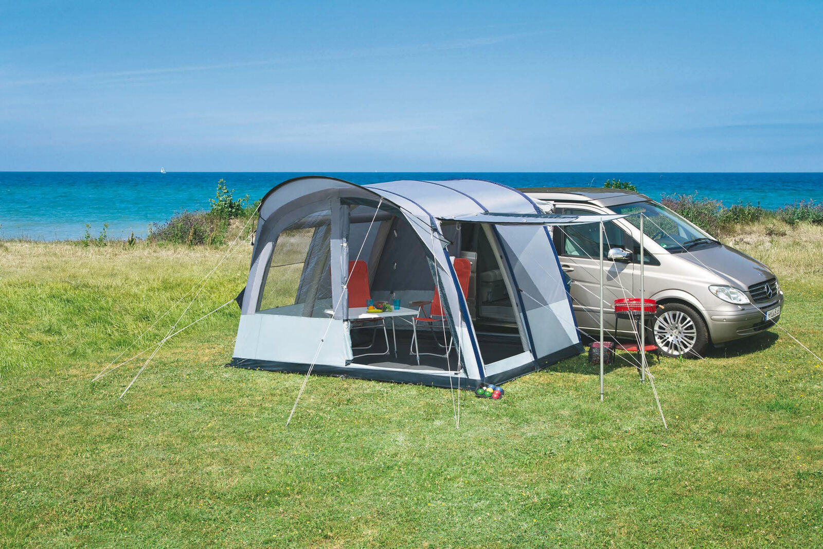 Das Air-In-Zelt von dwt ist an etlichen Stellen modifiziert. 