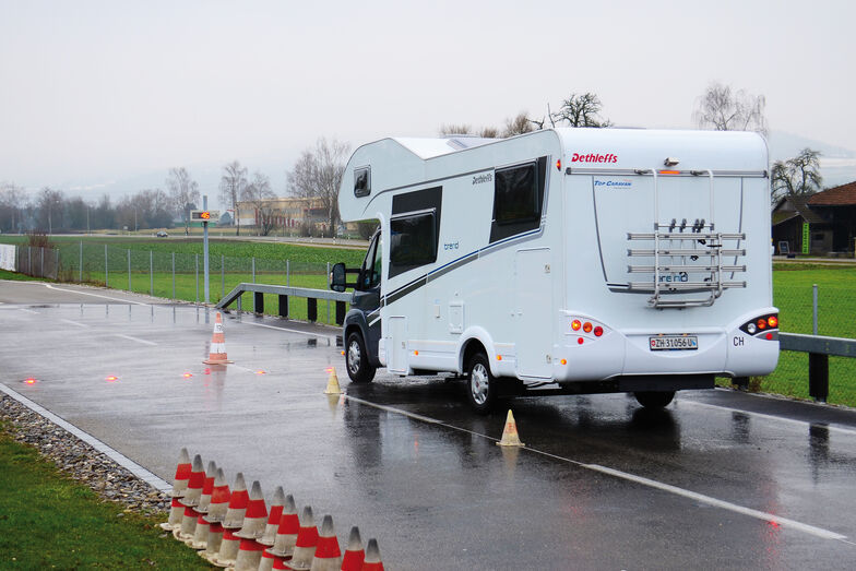 Konzentration vor dem Start: Die ASSR-Fahrübungen sind anspruchsvoll.